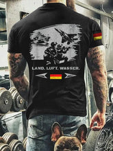 Herren Deutschland Veteran T-Shirt mit kurzen Ärmeln